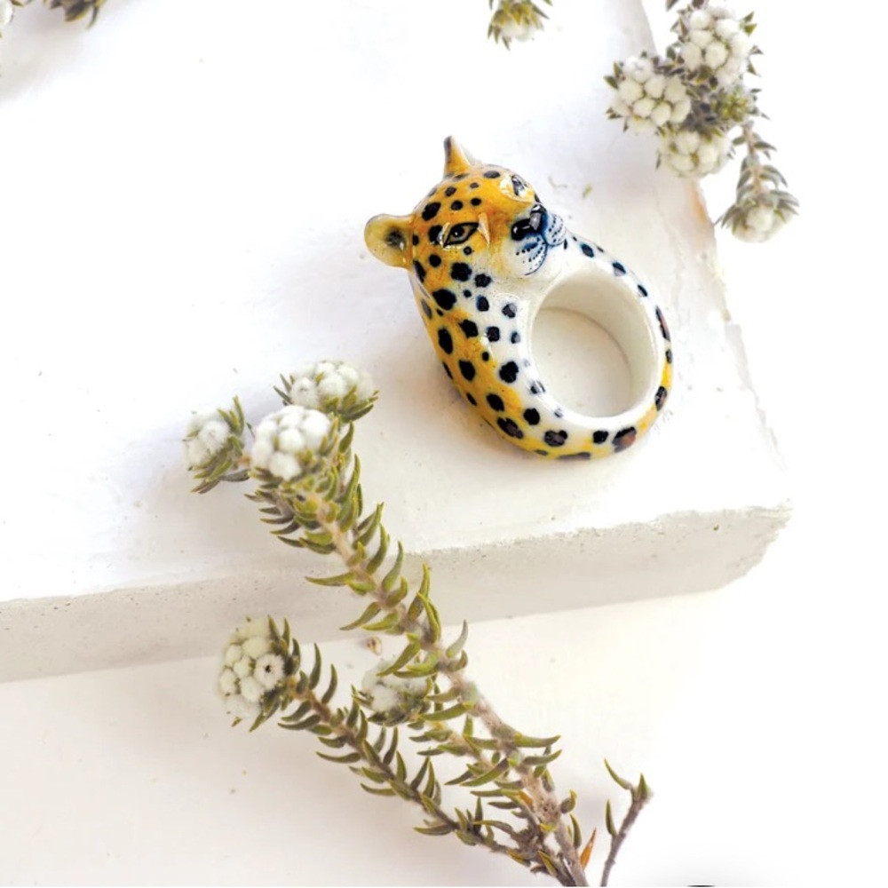 NACH Leopard Ring - OS - New in Packaging